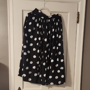 Black and White Polka Dot Skirt
